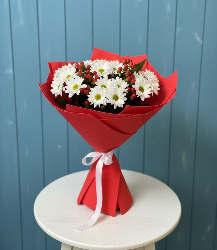 Букет цветов из: Хризантемы в Омутинское