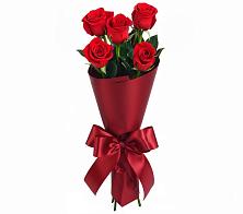 Букет 5 Красных роз Эдлесс Лав в Омутинское