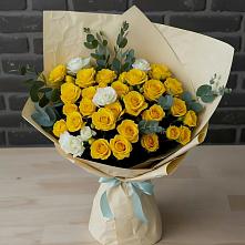 Букет цветов из:  Розы в Омутинское