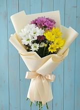 Букет цветов из:  Хризантемы #REPLACE_PRED# Омутинское