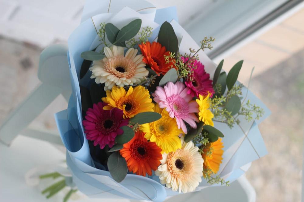 Букет цветов из: Герберы в Омутинское