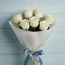 Букет 7 Белых роз Эдлесс Лав #REPLACE_PRED# Омутинское