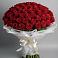 Букет 101 Красная роза Блэк Мэджик в Омутинское