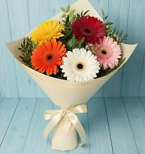 Букет цветов из:  Герберы в Омутинское