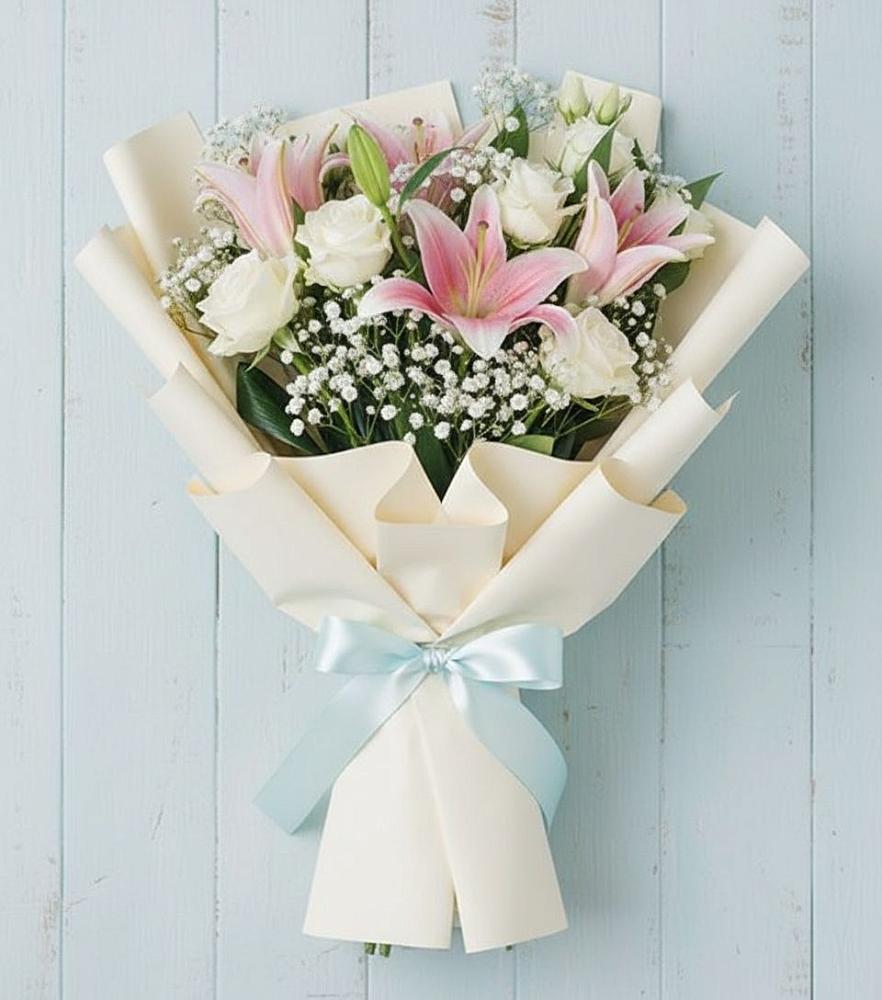 Букет цветов из: Лилии в Омутинское