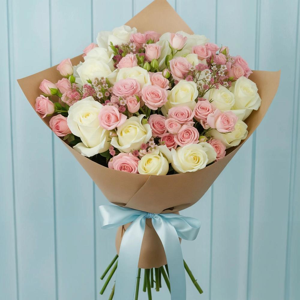 Букет цветов из: Розы в Омутинское