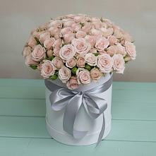 Цветочная композиция из Розы в шляпной коробке #REPLACE_PRED# Омутинское