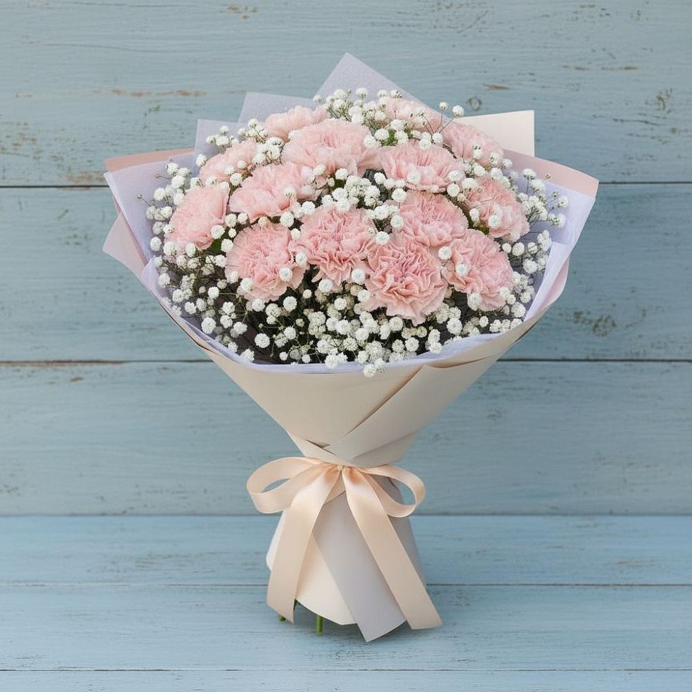 Букет цветов из: Гвоздики в Омутинское