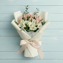 Букет цветов из:  Альстромерии в Омутинское