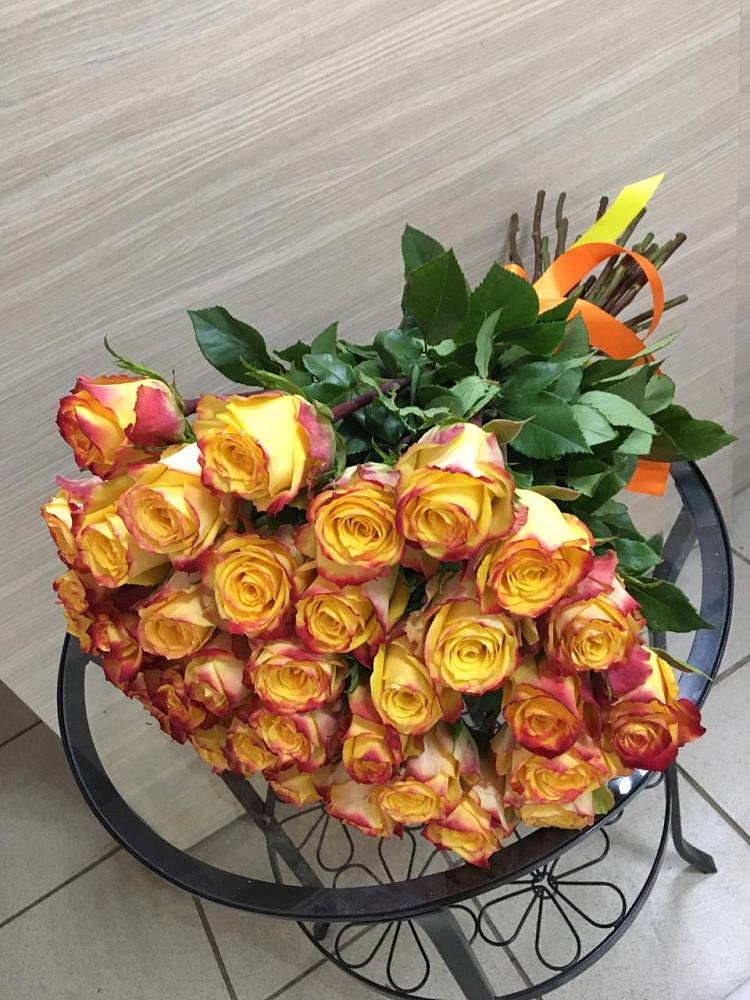 Букет Желтые розы в Омутинское