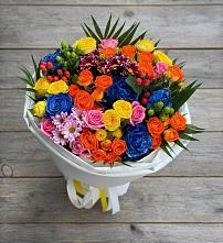 Букет цветов из:  Розы и Хризантемы в Омутинское