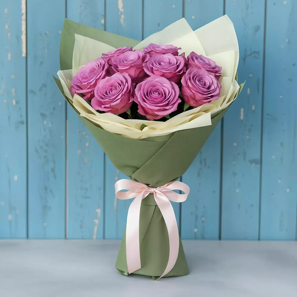 Букет Розы Фёрст Леди в Омутинское